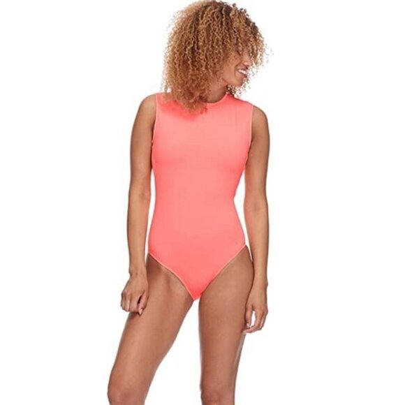 NWT Eidon Surf Zora blush deep scoop back one piece swimsuit, S - Picture 2 of 8